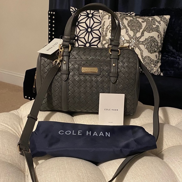 ✨SOLD!✨Cole Haan Genevieve NWT! Woven Leather Bag - Picture 14 of 14